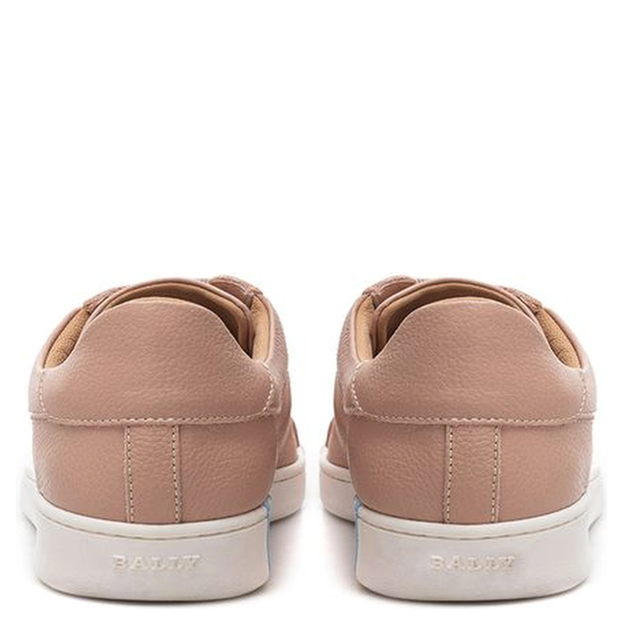 Pink Leather Athletic Sneakers