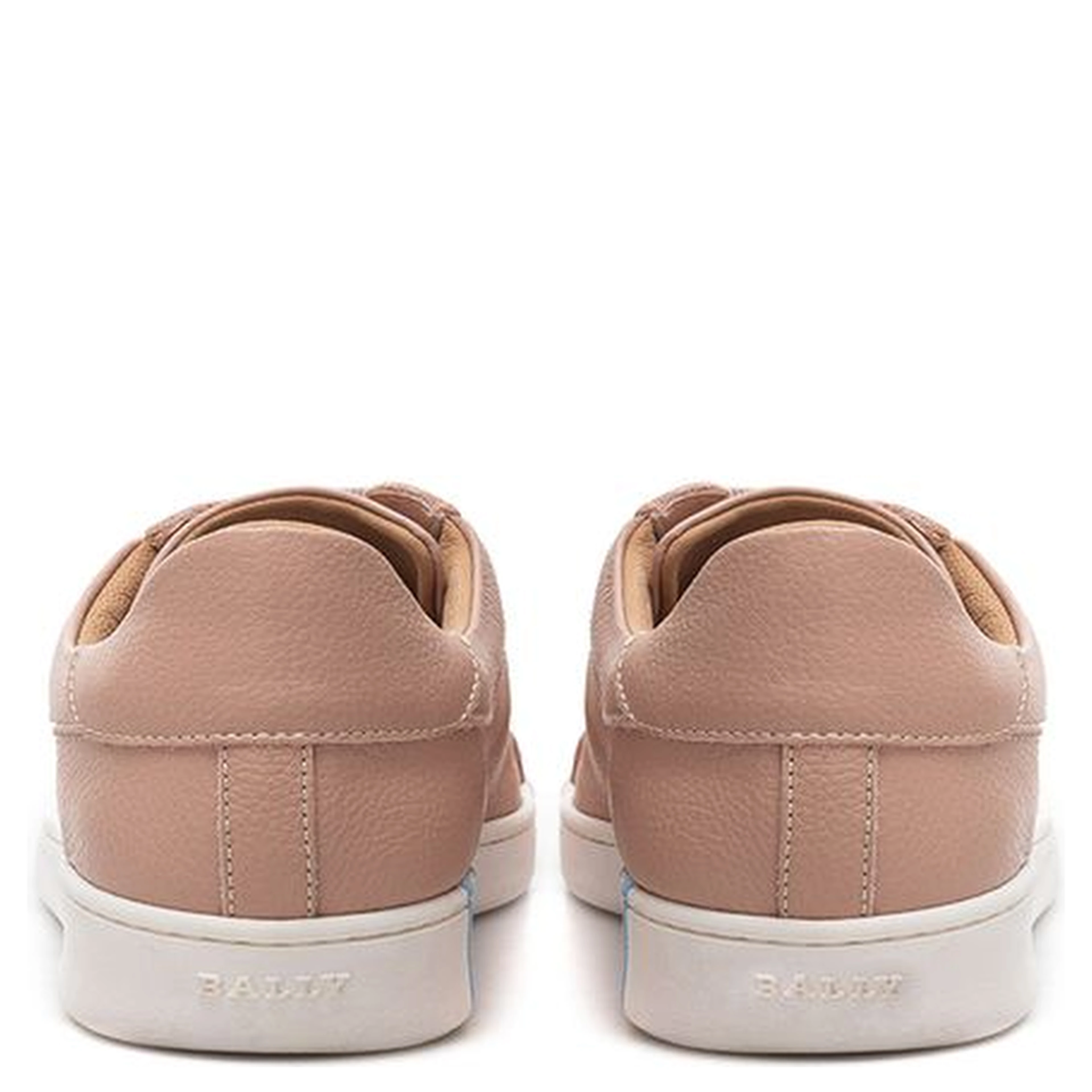 Pink Leather Athletic Sneakers