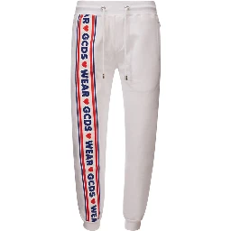 White Cotton Athletic Pants