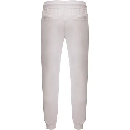 White Cotton Athletic Pants