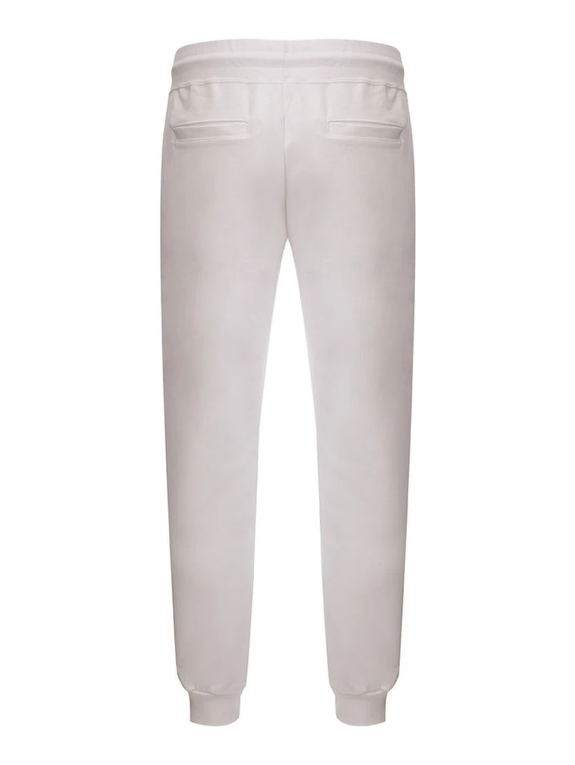 White Cotton Athletic Pants