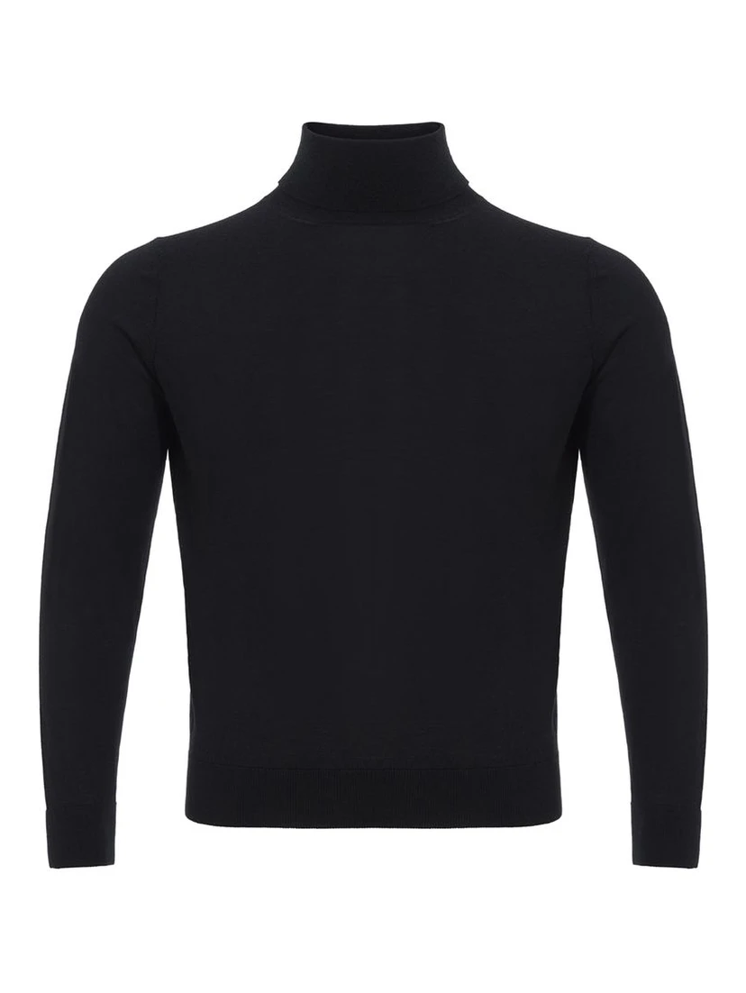 Black Cashmere Turtleneck