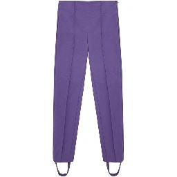 Purple Viscose Athletic Pants