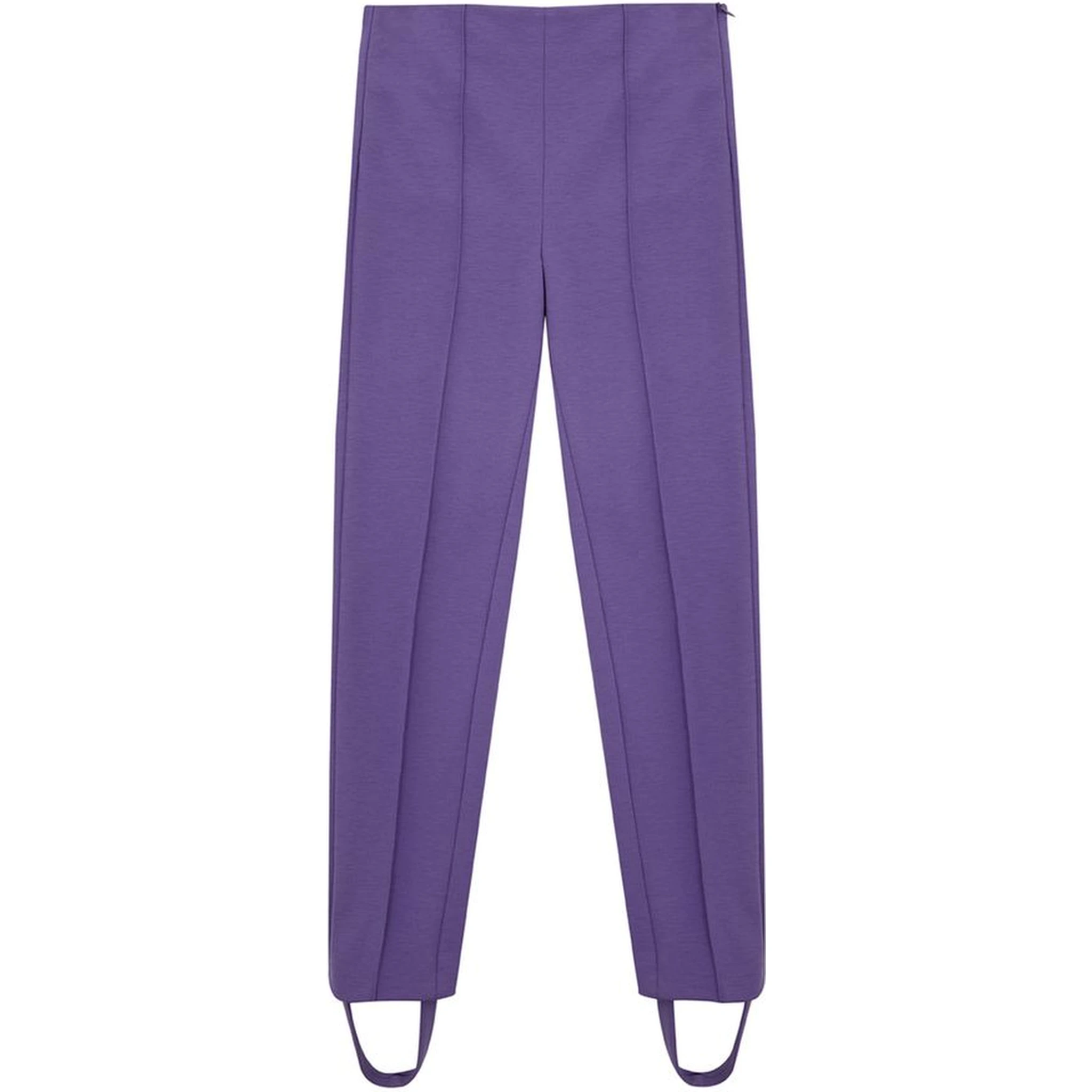 Purple Viscose Athletic Pants