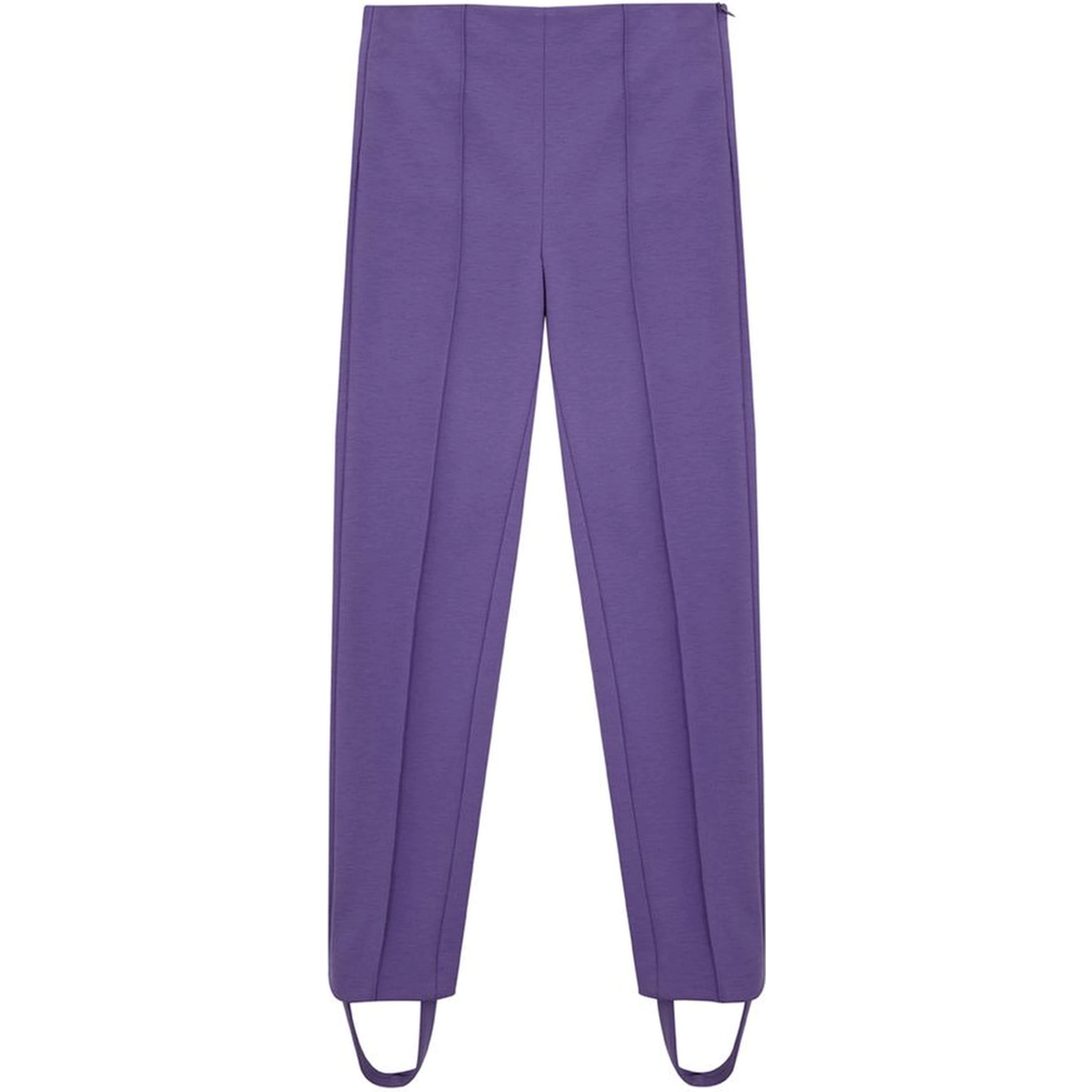 Purple Viscose Athletic Pants