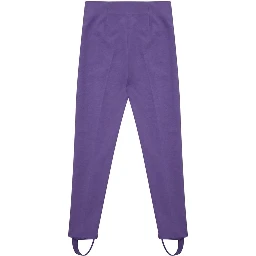 Purple Viscose Athletic Pants