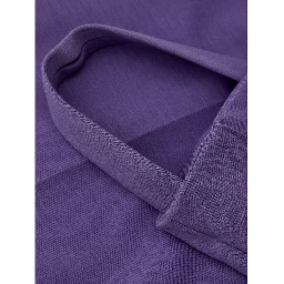 Purple Viscose Athletic Pants