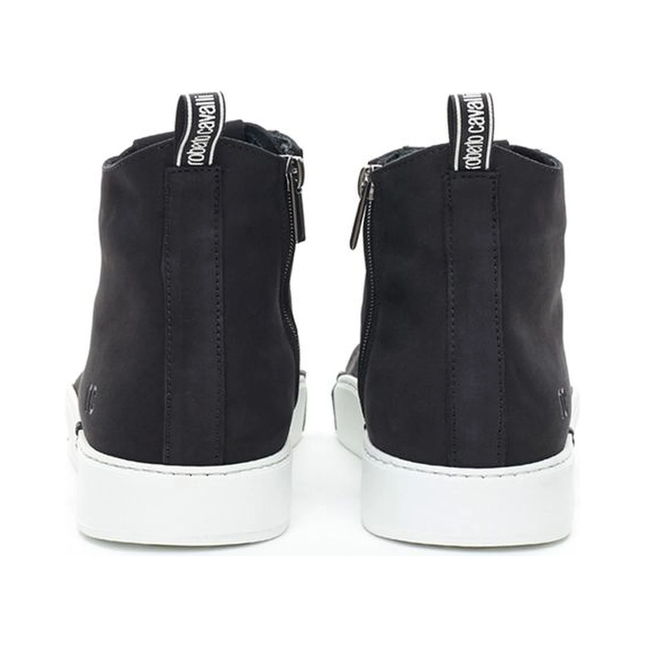 Black Suede Leather High Top Sneakers