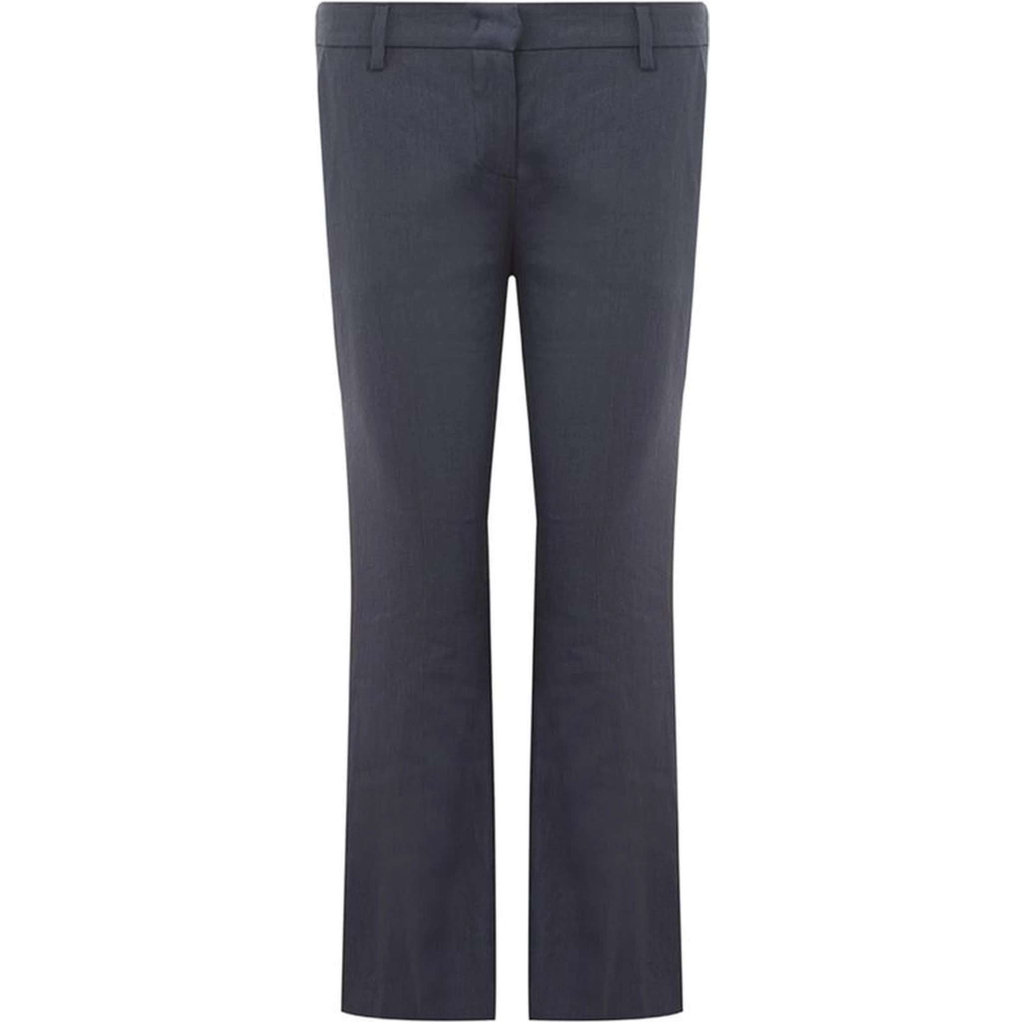 Blue Linen Casual Pants