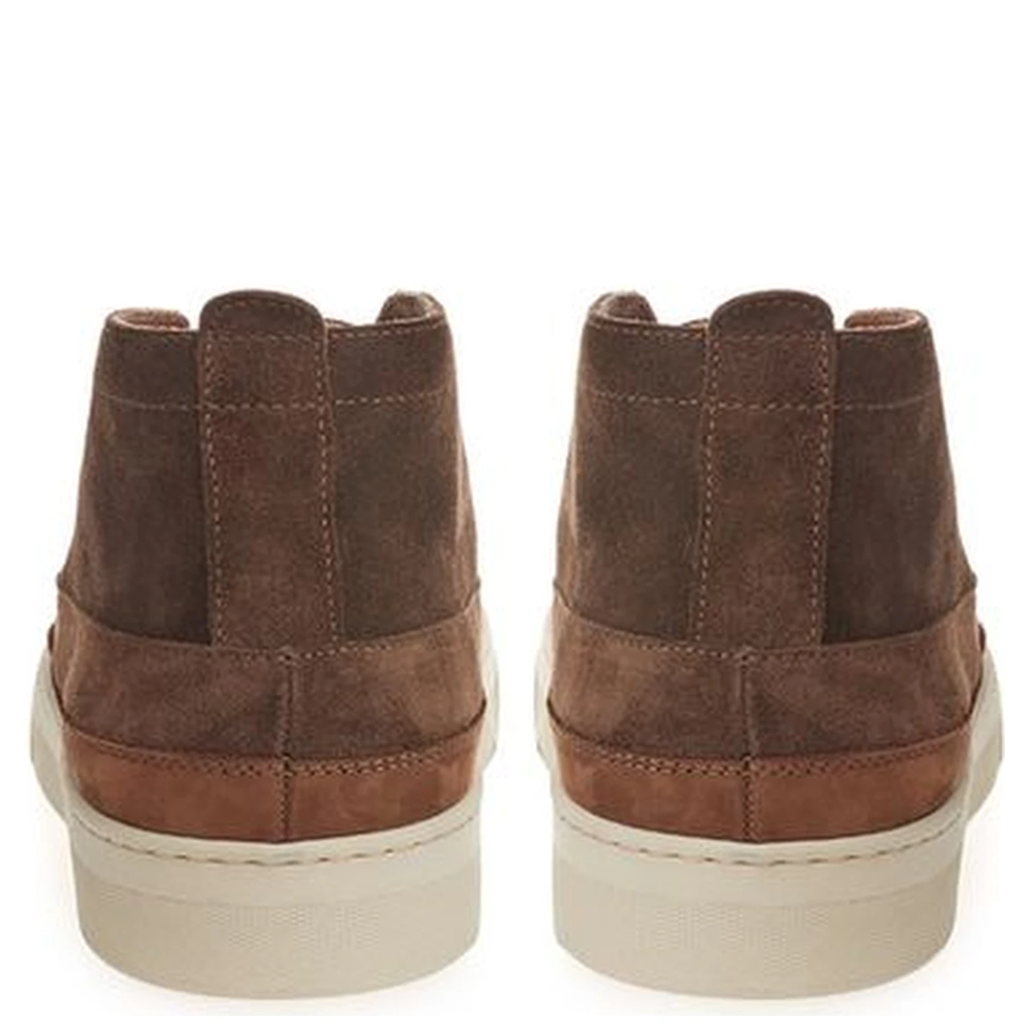 Brown Suede Leather Athletic Sneakers