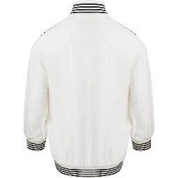 Elegant Cotton Knit White Sweater