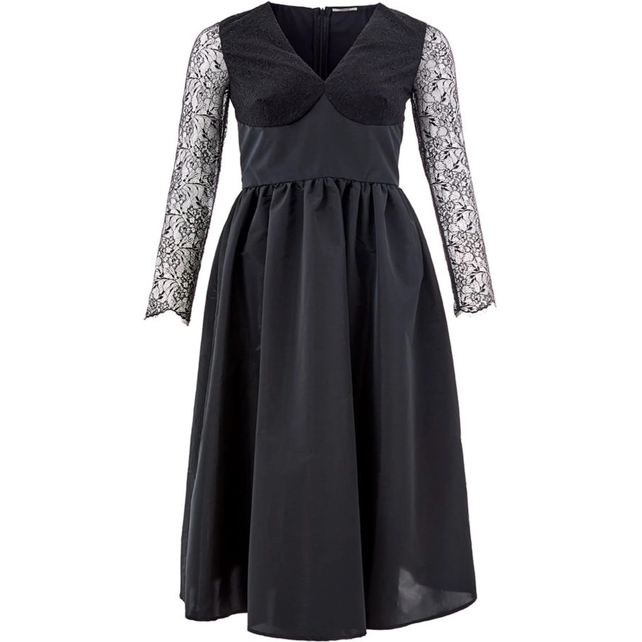Black Polyester Cocktail Dress