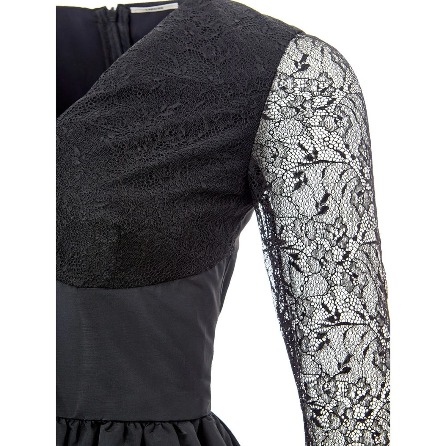 Black Polyester Cocktail Dress