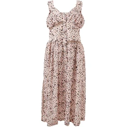 Pink Acetate Casual Dress