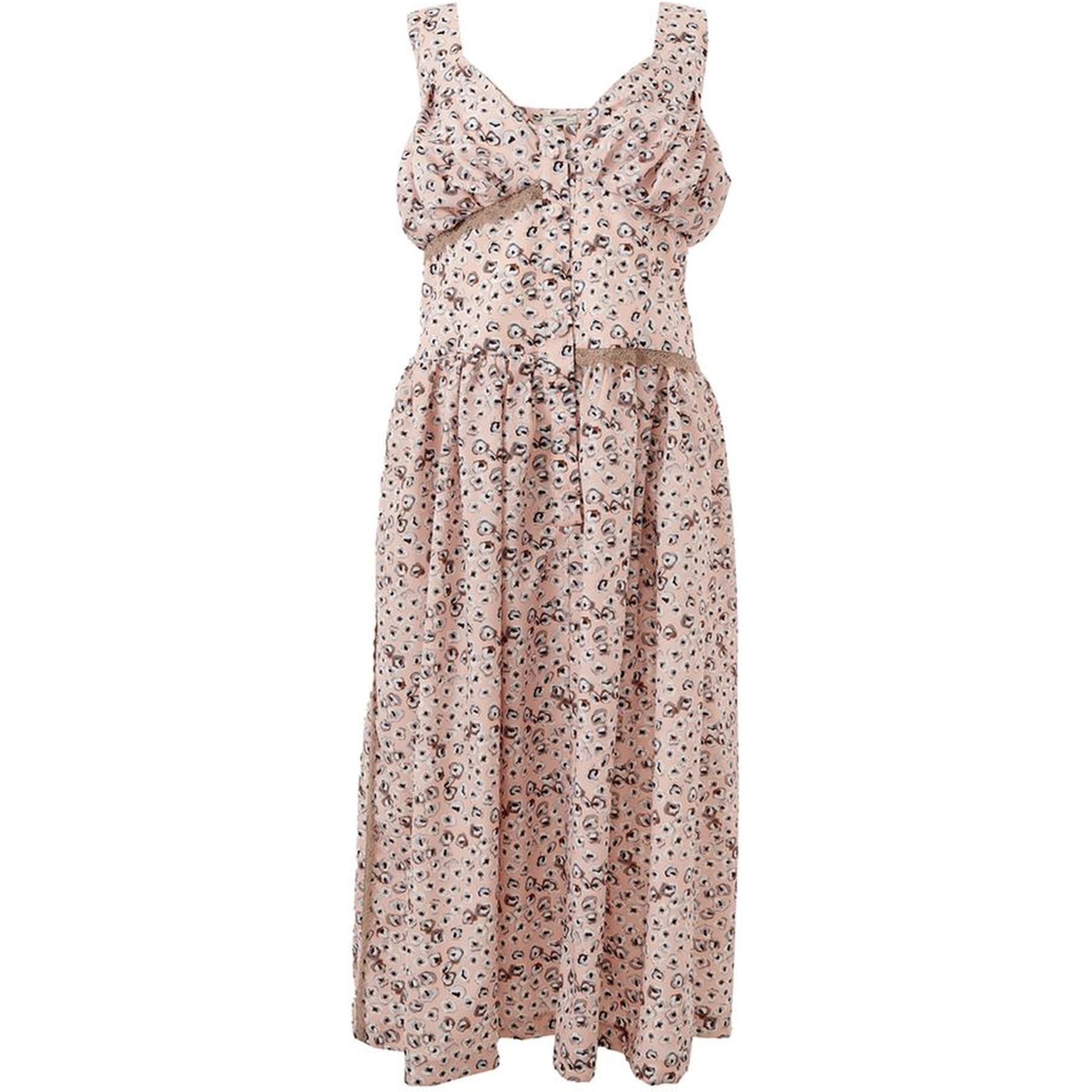 Pink Acetate Casual Dress