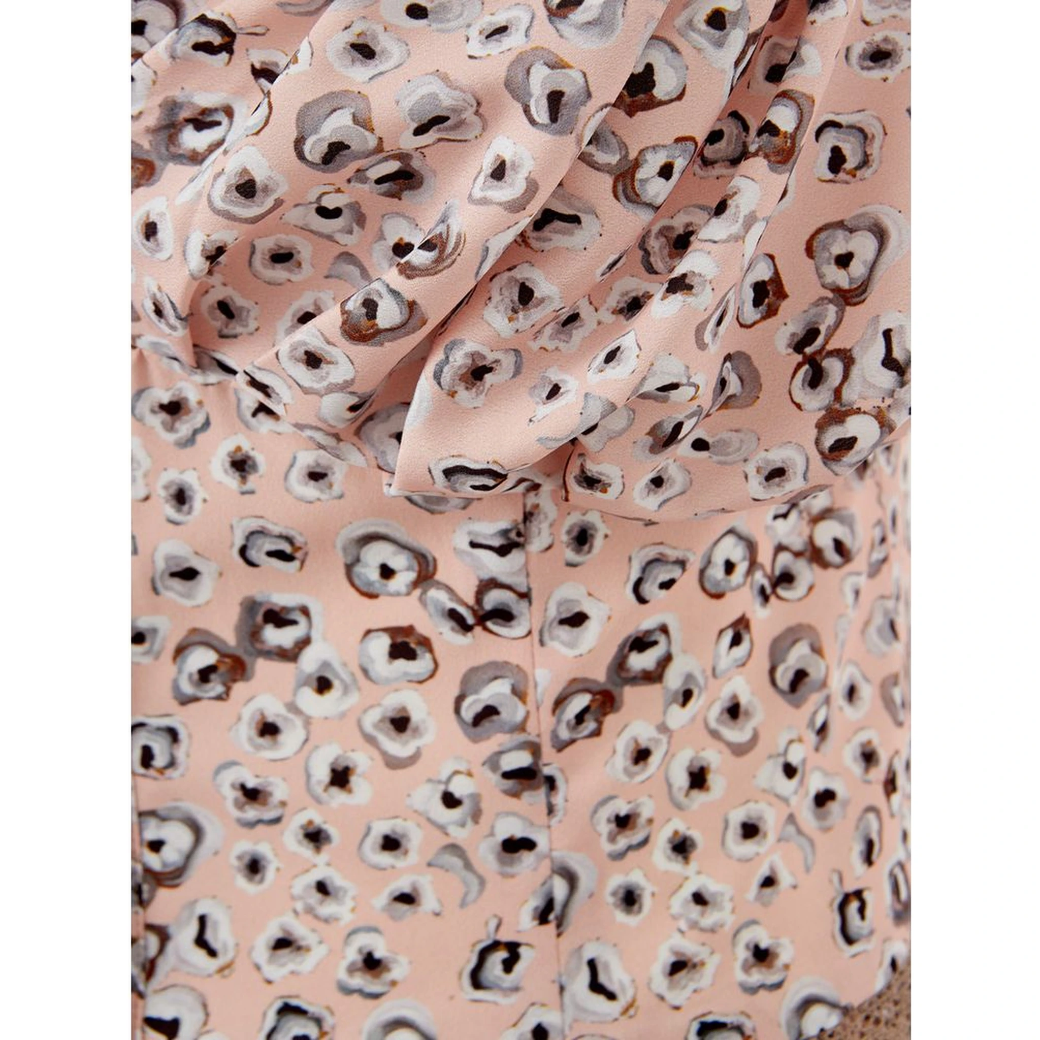 Pink Acetate Casual Dress