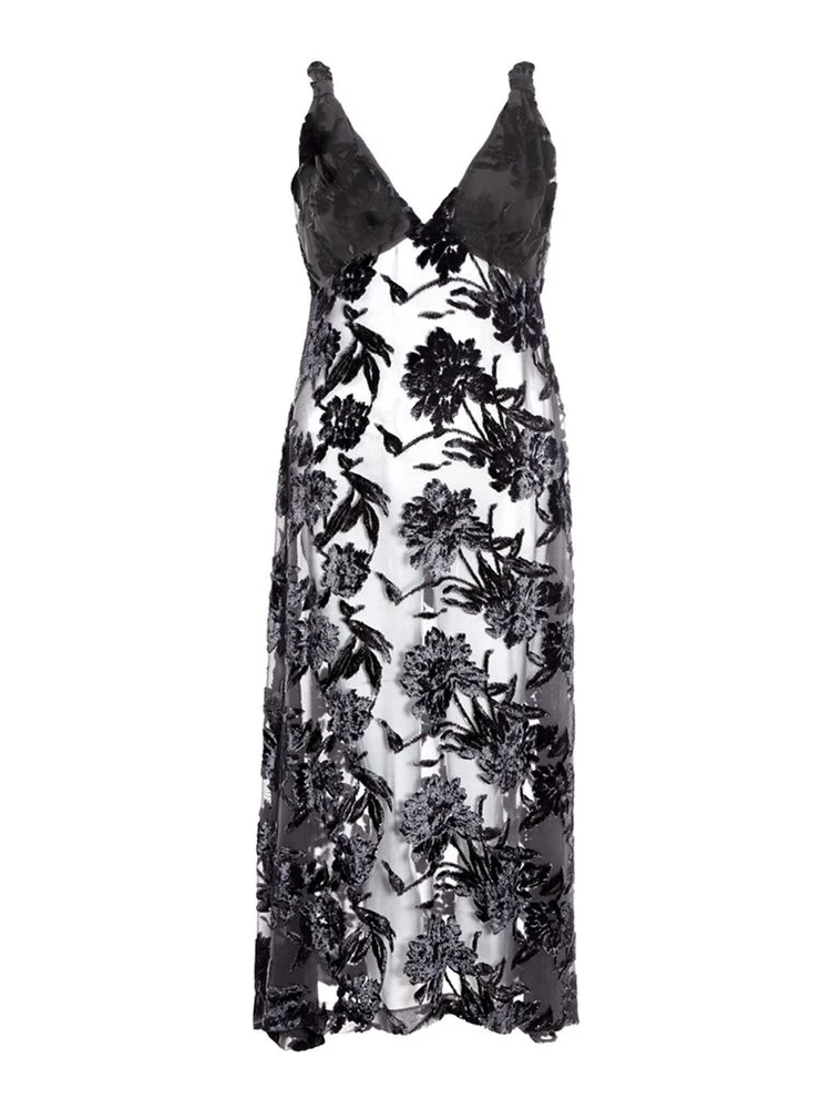 Black Viscose Cocktail Dress