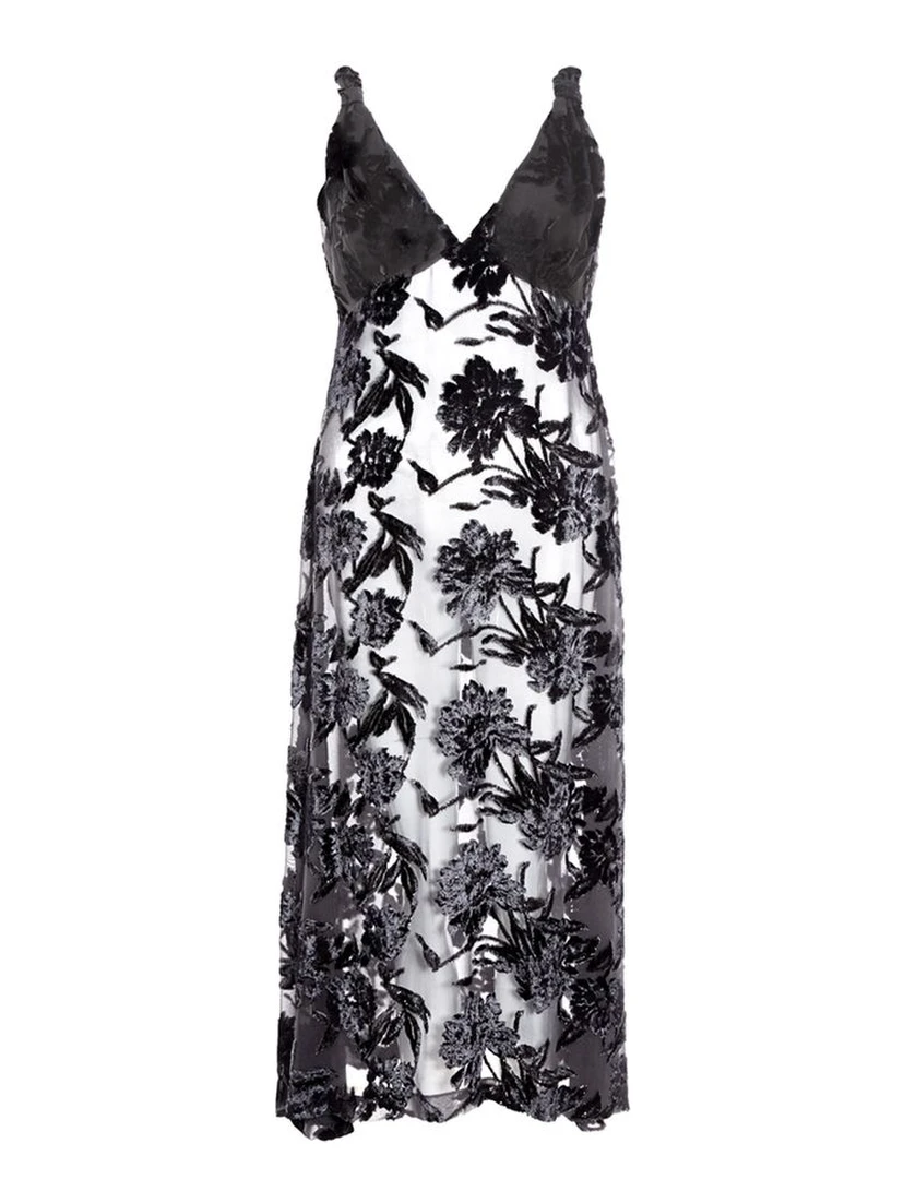 Black Viscose Cocktail Dress