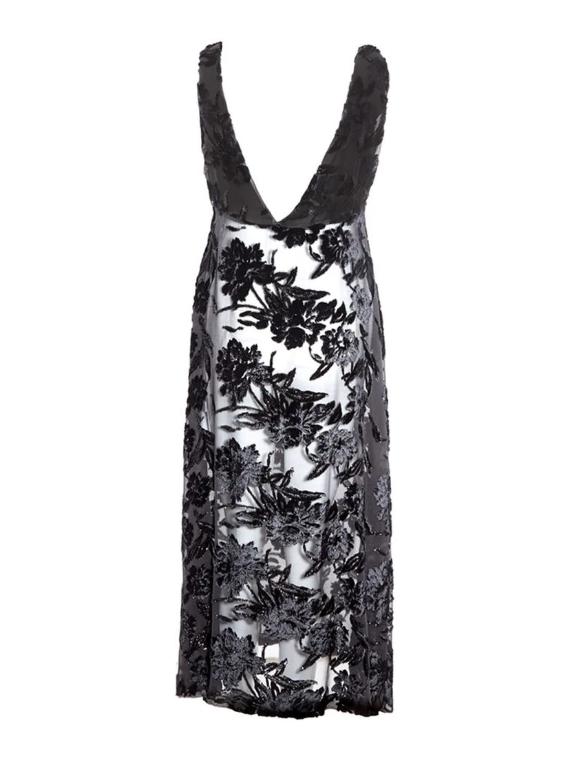 Black Viscose Cocktail Dress