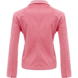 Pink Cotton Blazer