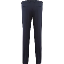 Blue Wool Dress Pants
