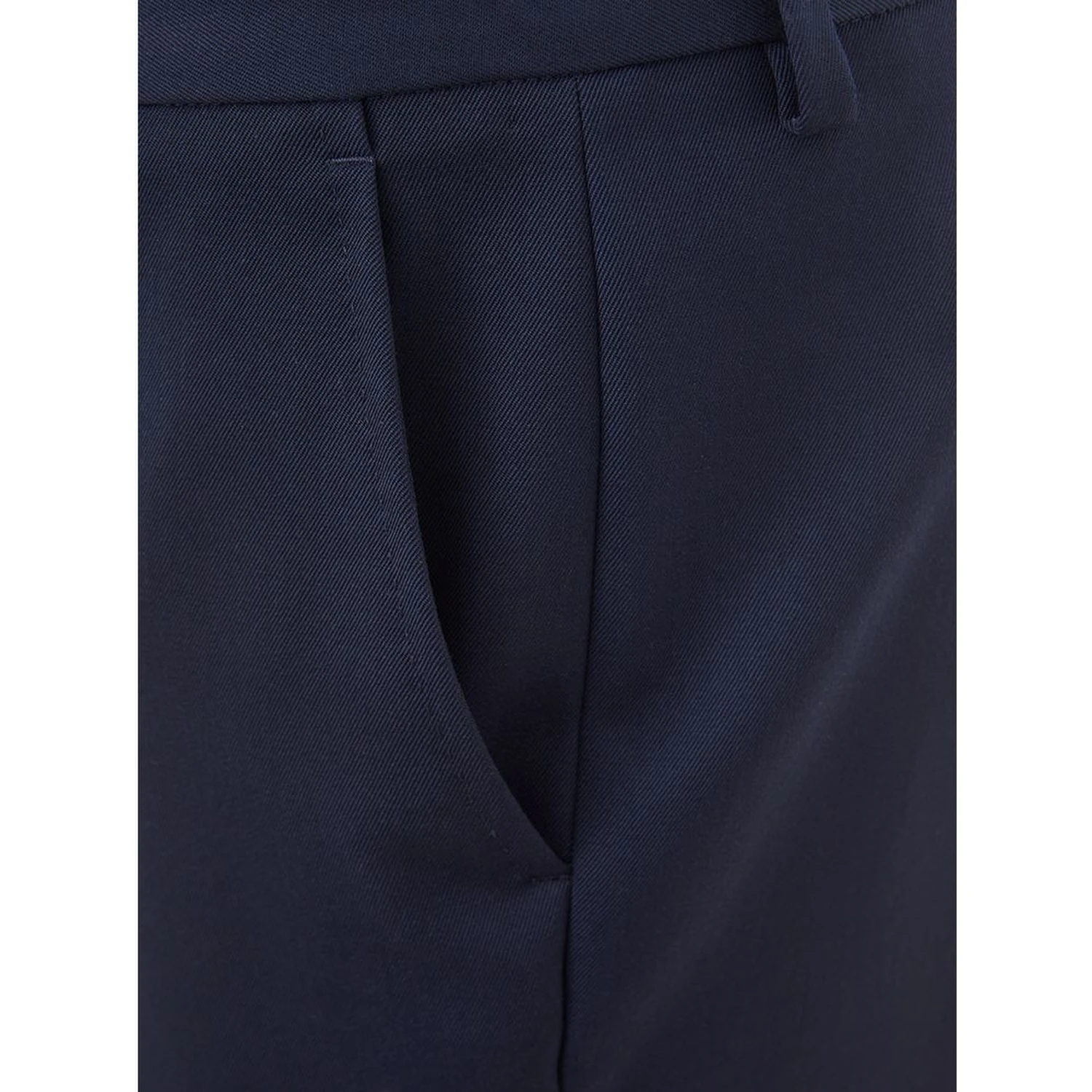 Blue Wool Dress Pants