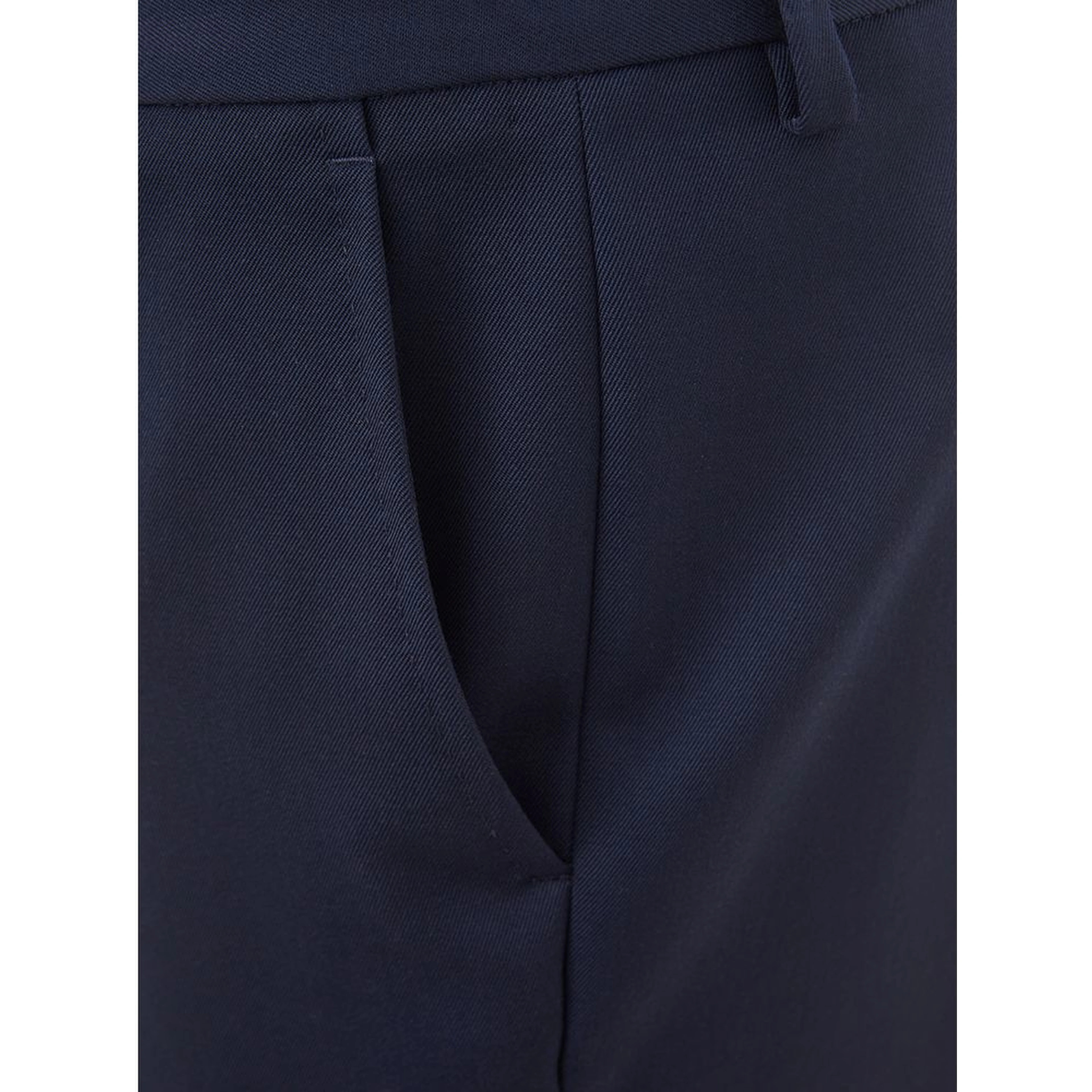 Blue Wool Dress Pants