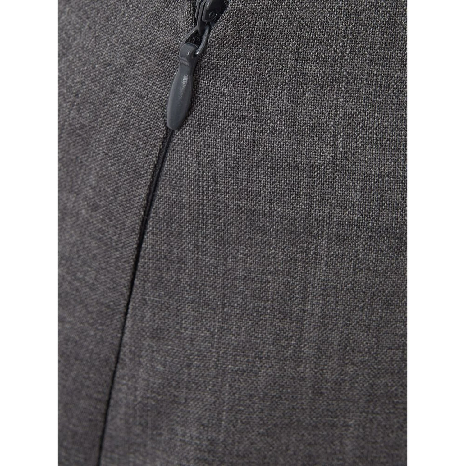 Gray Wool Midi Skirt