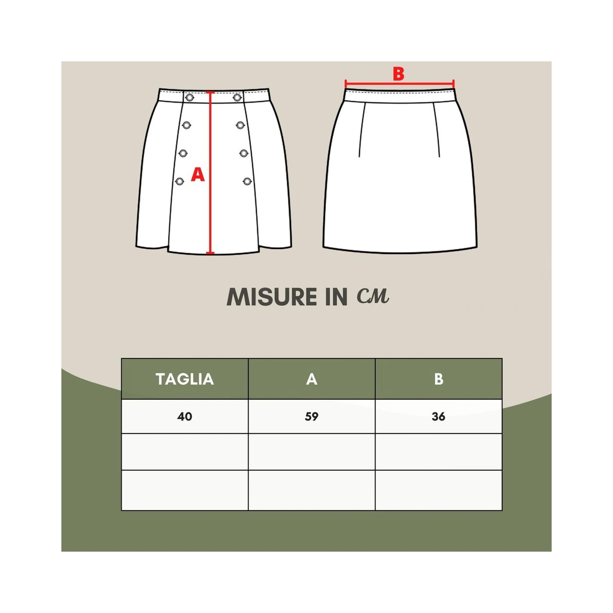 Gray Wool Midi Skirt