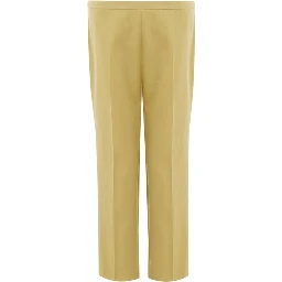 Gold Cotton Casual Pants