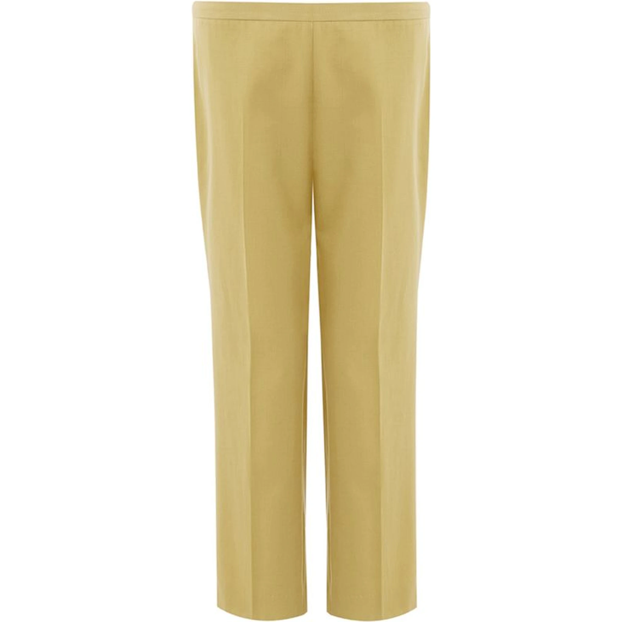 Gold Cotton Casual Pants