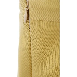 Gold Cotton Casual Pants