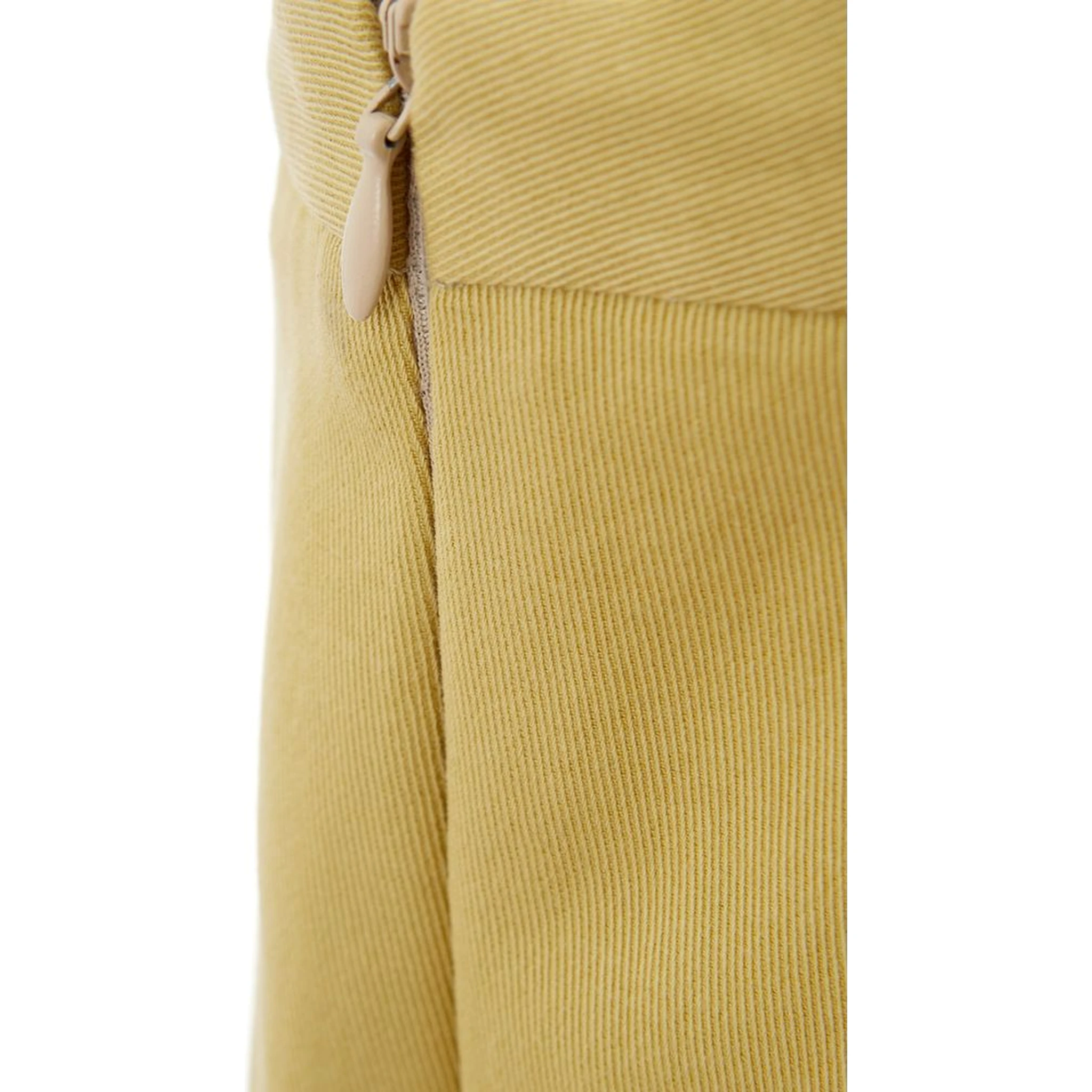 Gold Cotton Casual Pants