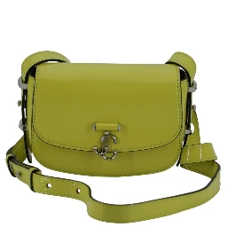 Lime Yellow Leather Small Shoulder Bag