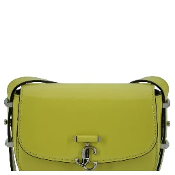 Lime Yellow Leather Small Shoulder Bag