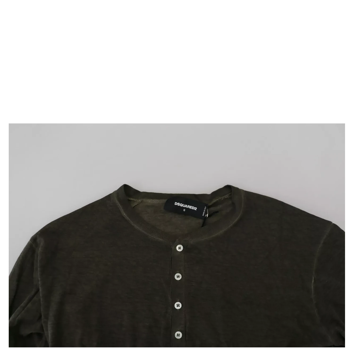Gray Cotton Linen Long Sleeves Pullover Sweater