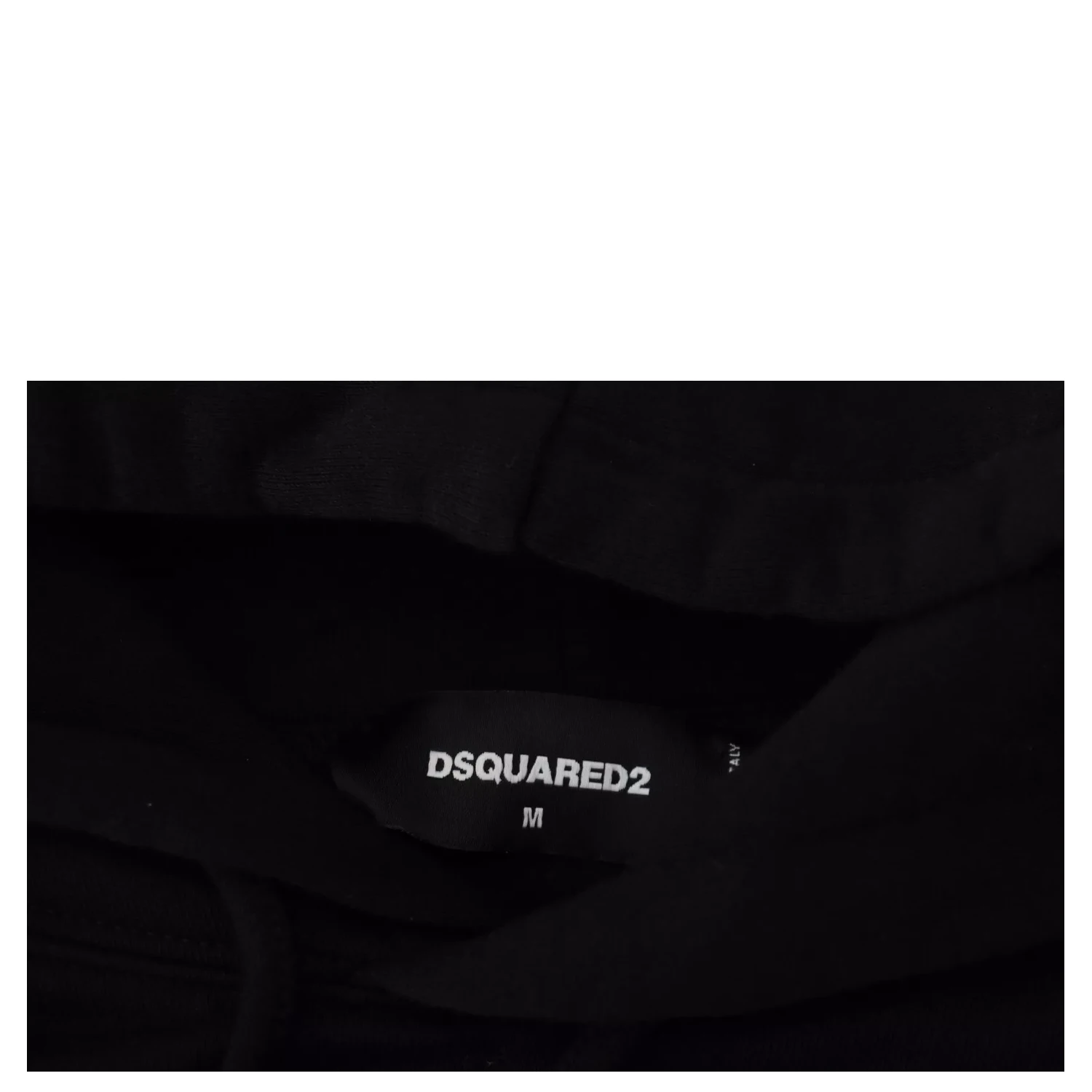 Black Cotton Hooded Printed Men Pullover Sweater