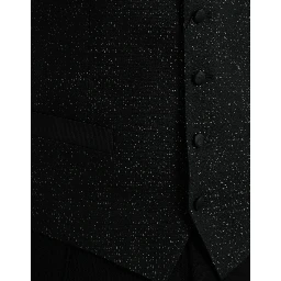 Black Brown Silk Waistcoat Dress Formal Vest