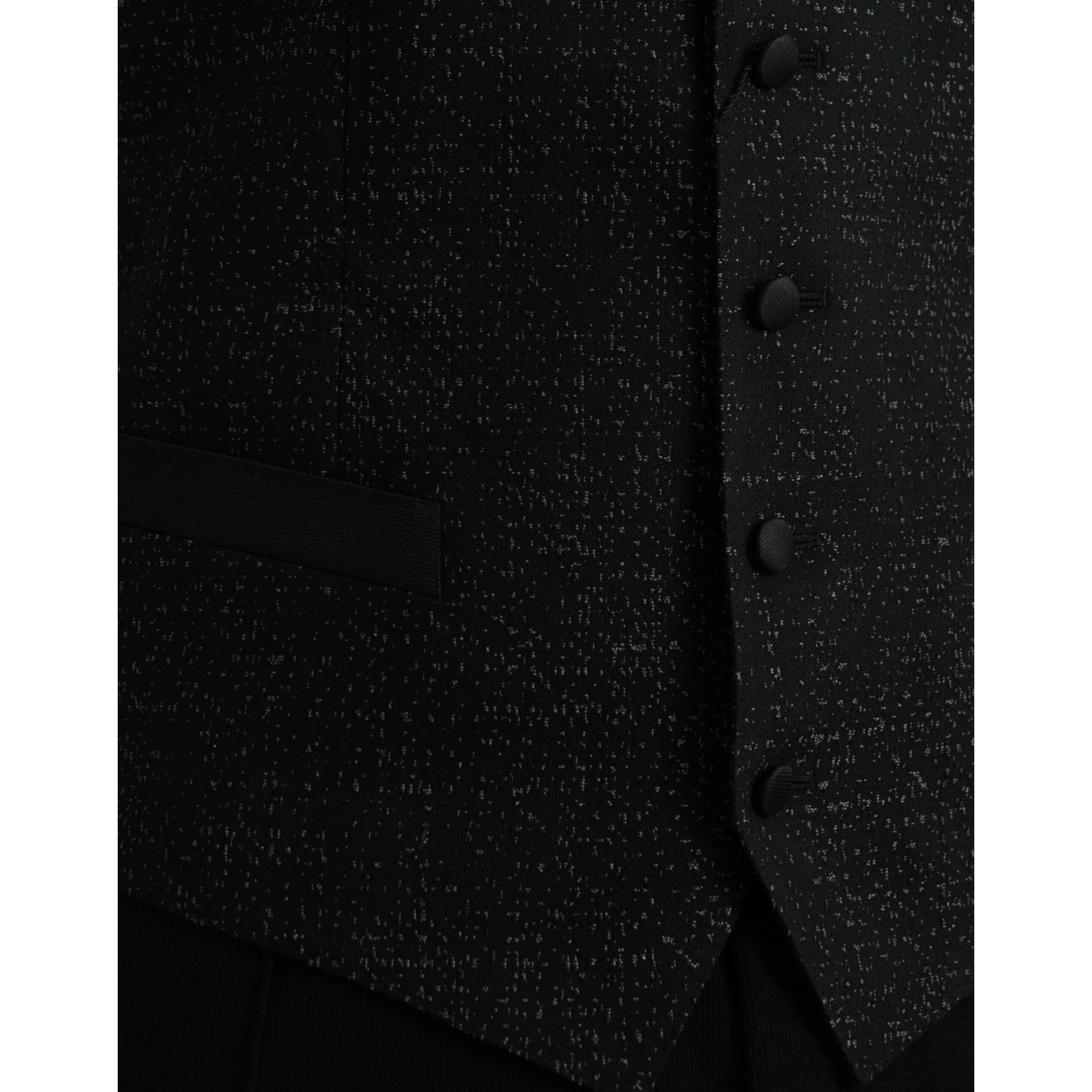 Black Brown Silk Waistcoat Dress Formal Vest