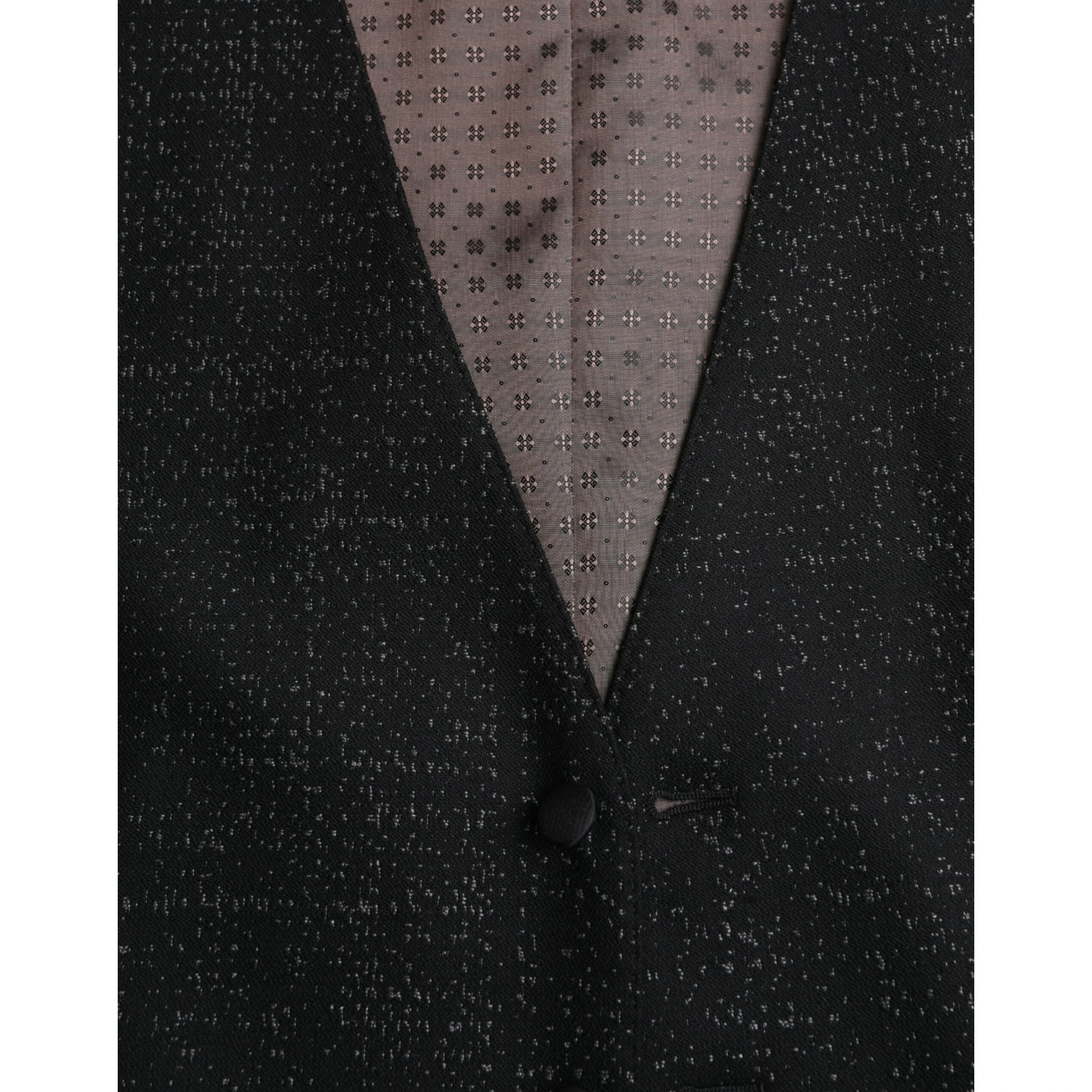 Black Brown Silk Waistcoat Dress Formal Vest
