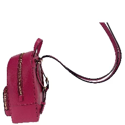 Jaycee Mini XS Pebbled Leather Zip Pocket Backpack Bag