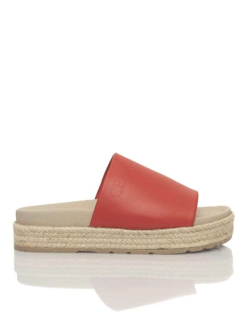 Red Calfskin Sandal