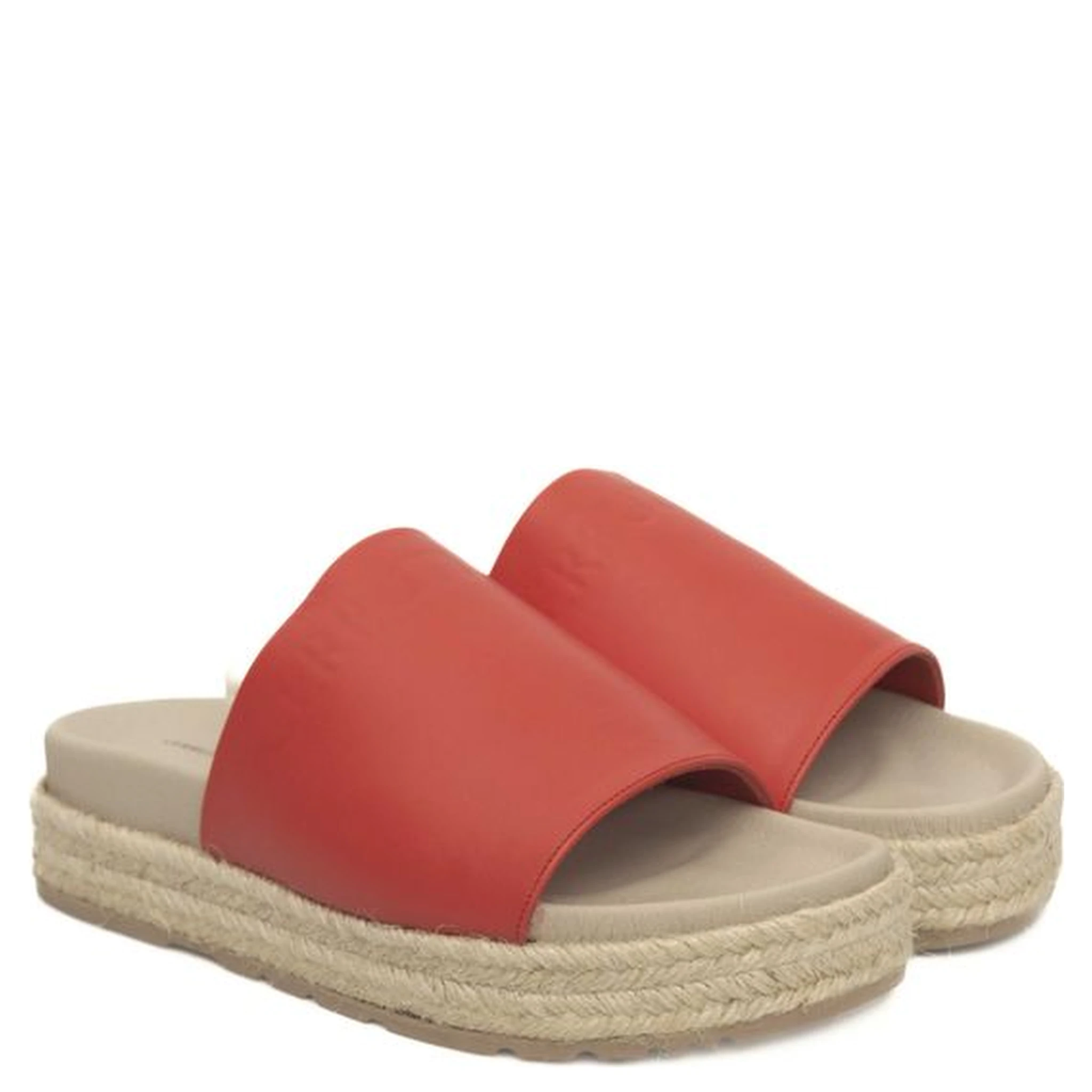 Red Calfskin Sandal