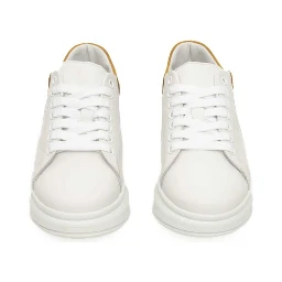 White Cowhide Sneaker