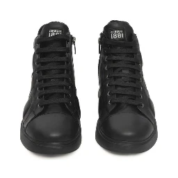 Black Cowhide Sneaker