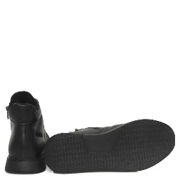 Black Cowhide Sneaker