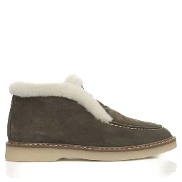 Green Leather Women Boot