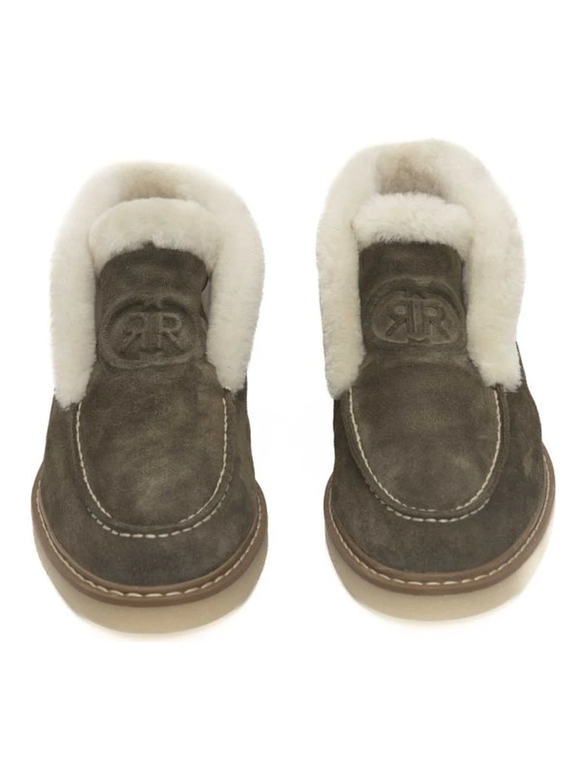 Green Leather Women Boot