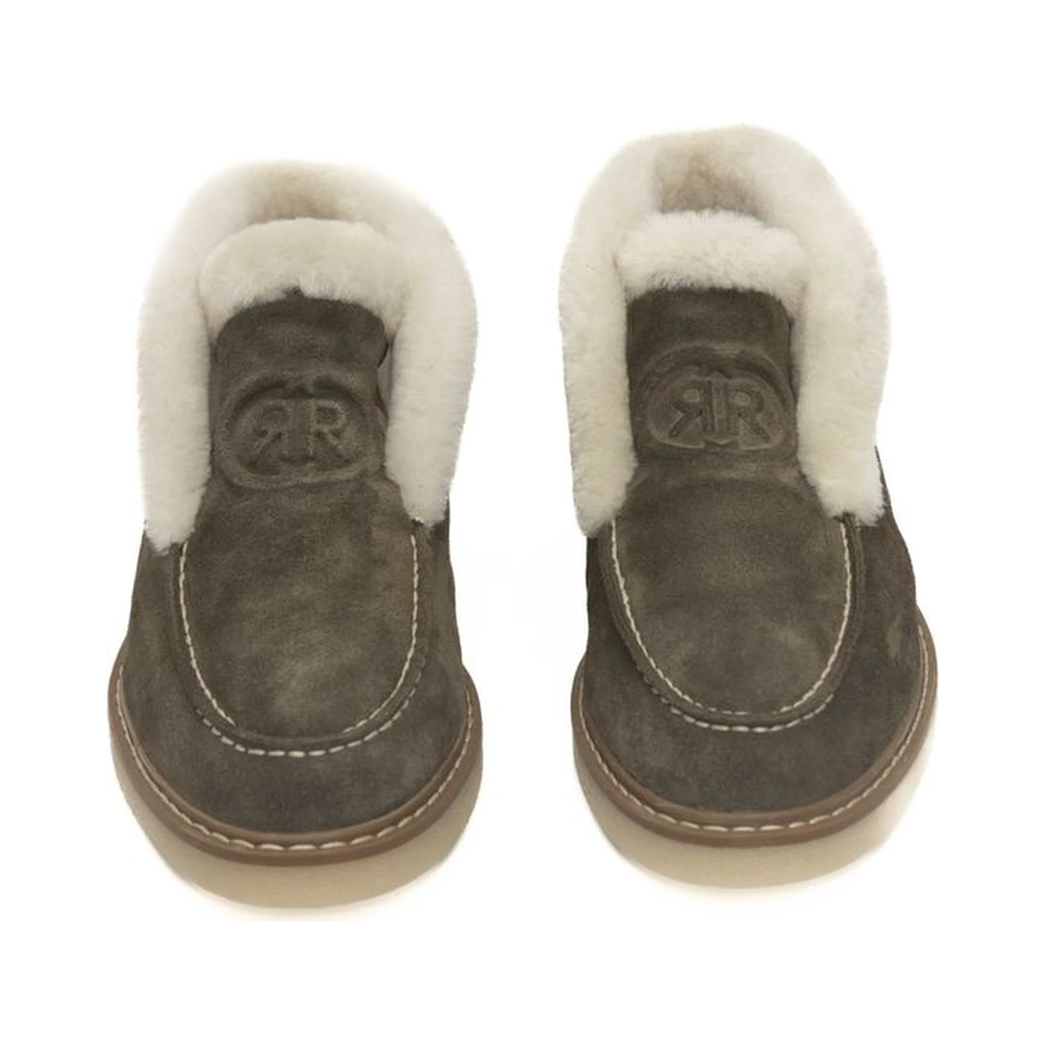 Green Leather Women Boot