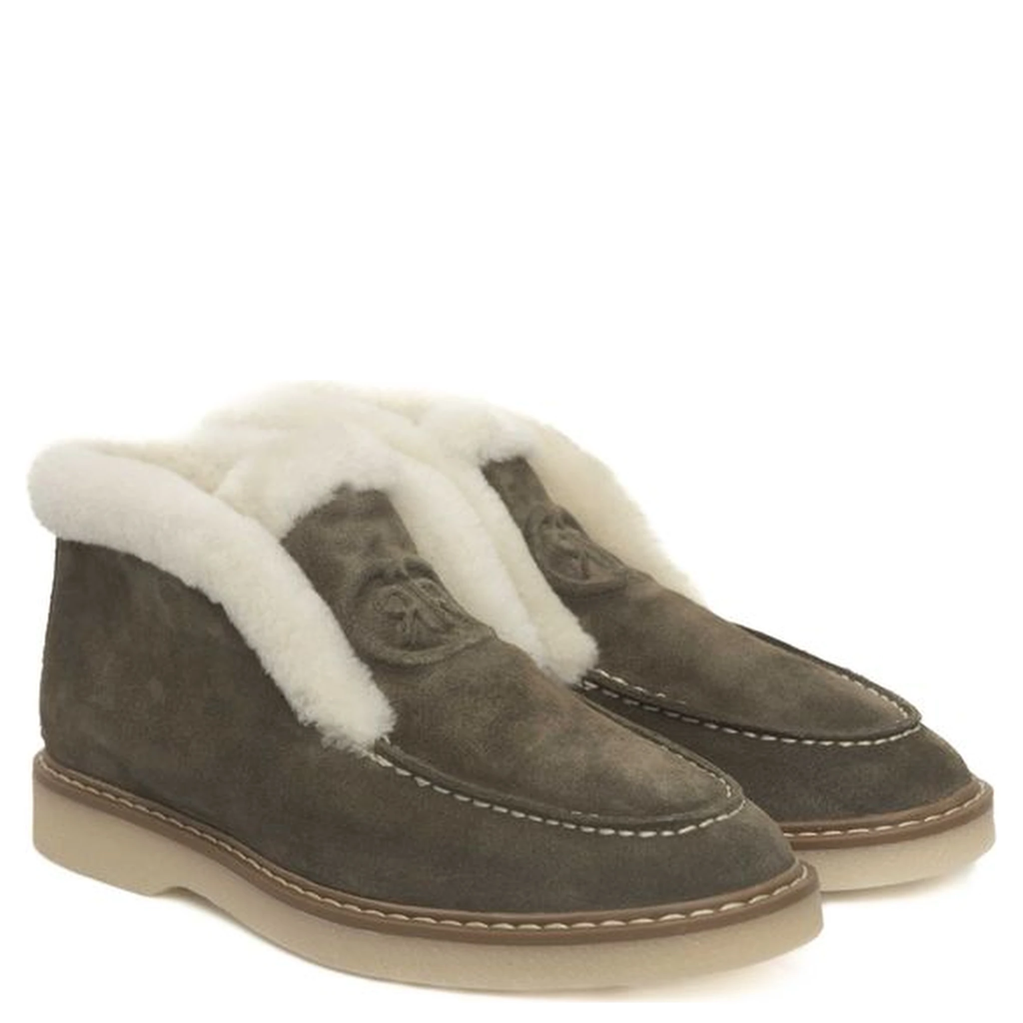 Green Leather Women Boot